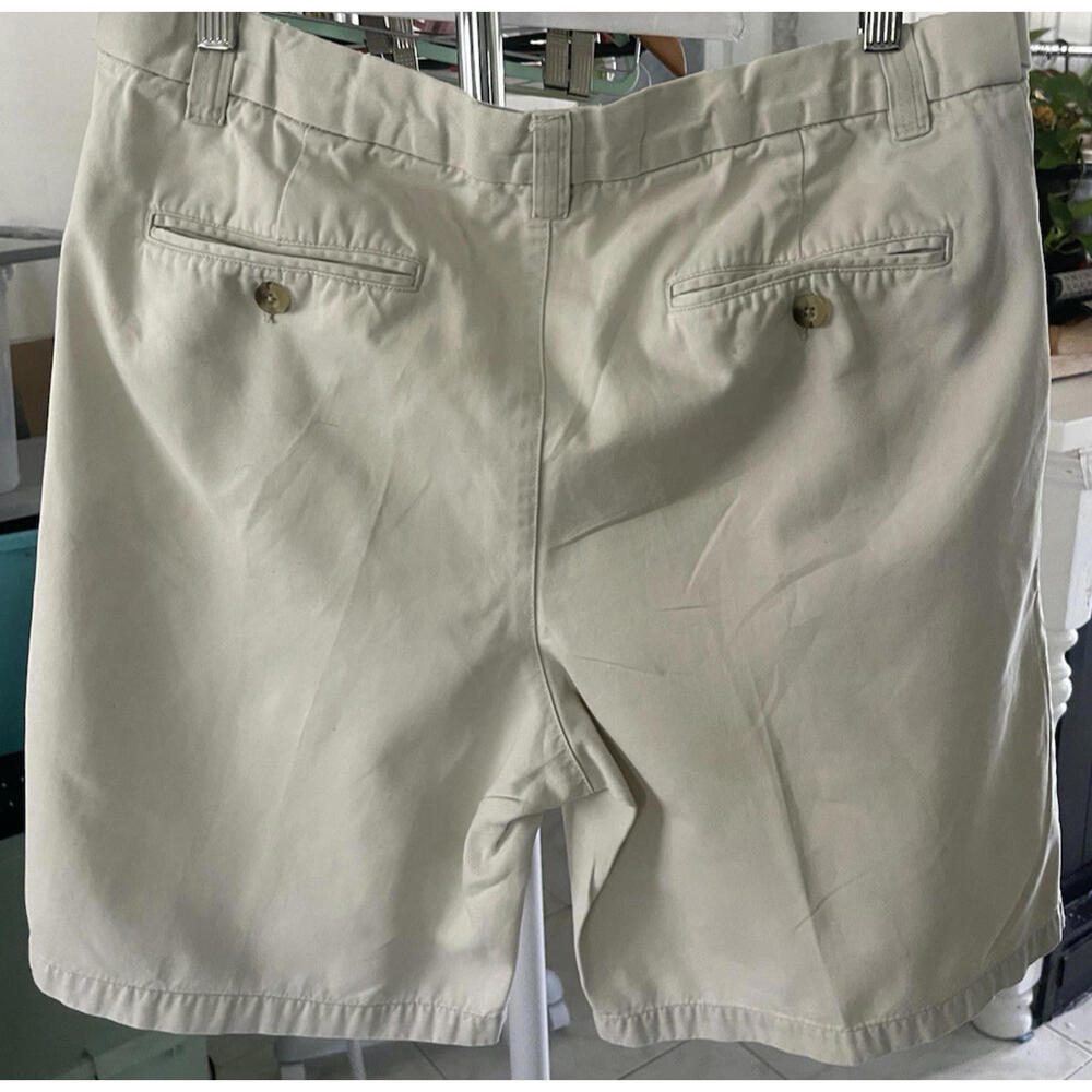 Cherokee Men’s Khaki Shorts Size 34 Light Brown Casual 100% Cotton
